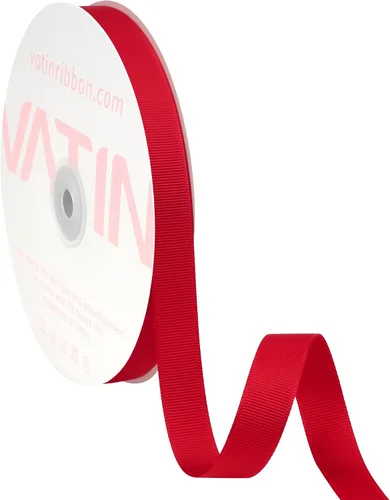 Vista 234 de VATIN Cinta de Grogrén Negra, 1-1/2" x 50 Yardas Continuas, Cinta de Grogrén de Poliéster Negra, Usar para Lazos de Bricolaje, Accesorios