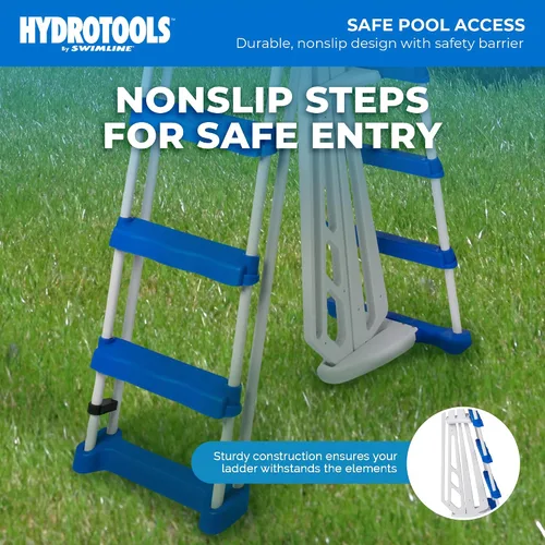 Vista 3 de Swimline 87950/87952L Escalera de entrada para piscina de tierra, 52 pulgadas, multicolor
