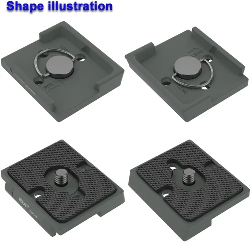 Vista 5 de SIOTI Placa de liberación rápida 200PL-14 a RC/RC2/XPRO, 200PL-14 QR, compatible con cabezal de trípodes Manfr0tt0 con sistema de conexión rápida