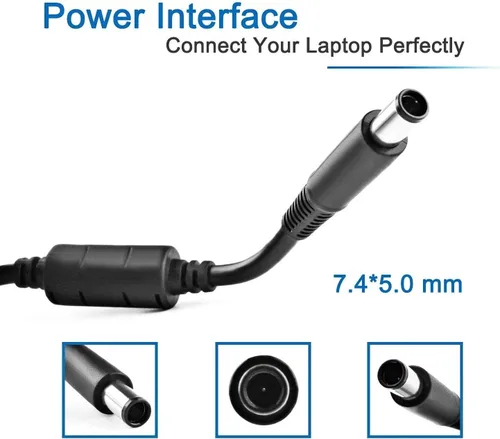 Vista 2 de HNHTKJ Cargador de 150 W, 7,4 × 0.2 in, apto para cable de alimentación HP Thunderbolt Dock G2 G4 Cargador de CA compatible con HP 120W Dock G4