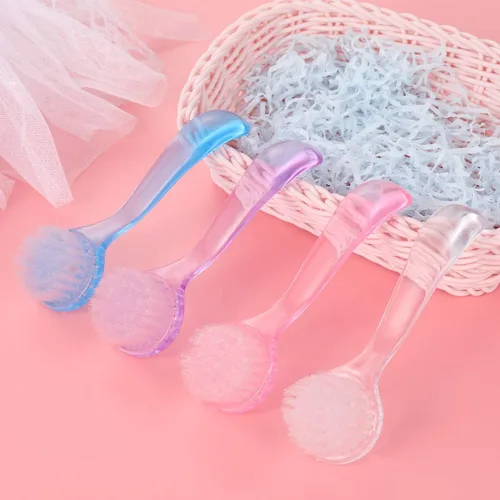 Vista 4 de ARTIBETTER Juego de 8 cepillos faciales exfoliantes faciales con tapa, 8 piezas de cepillo facial manual para limpieza profunda de poros