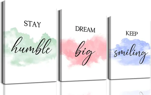 Vista 18 de LANIFANT 3 piezas motivacionales de arte de pared, carteles inspiradores, citas positivas, decoración de pared, decoración de oficina, imágenes