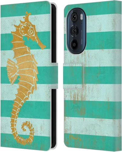 Vista 16 de Head Case Designs Officially Licensed Paul Brent Agate Mermaid Coastal Leather Book Wallet Case Cover Compatible with Motorola Edge 30