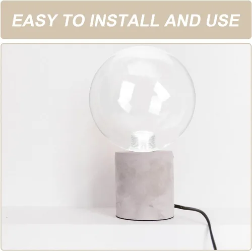 Vista 6 de DOITOOL Pantalla de lámpara de cristal G9 con forma de globo transparente y roscada, cubierta de protección de bombilla de repuesto para techo