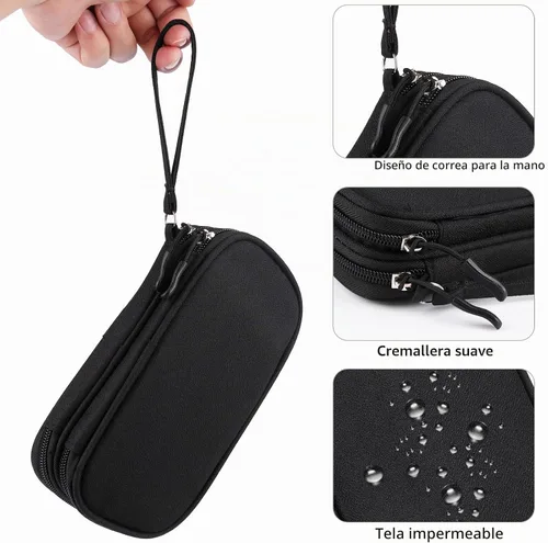 Vista 3 de JIAKAI Organizador de cables de viaje - Bolsa de accesorios electrónicos-Negro