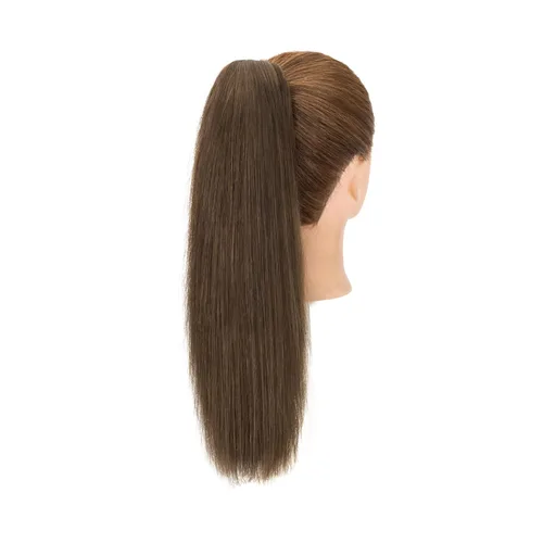 Vista 61 de Rich Choices Extensión de cola de caballo con clip de garra, cabello humano real, una pieza, extensiones de cabello largo Remy para mujer, #18P613