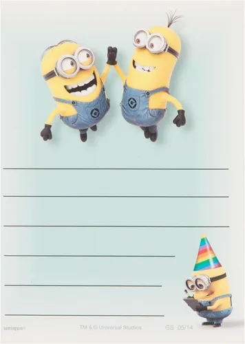 Vista 4 de Unique Tarjetas de agradecimiento de Despicable Me - 5.5 x 4 pulgadas, 8 unidades (paquete de 3)