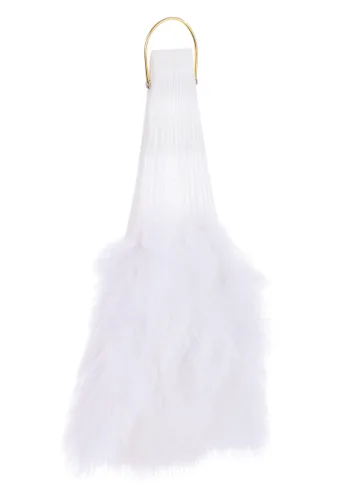 Vista 5 de Accesorio de Abanico Clásico con Plumas Blancas Multicolor