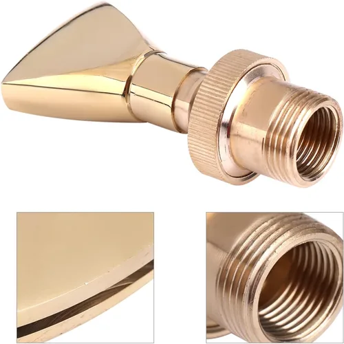 Vista 6 de Pilipane Boquilla de fuente, rociador de fuente, 1/2 DN15 y 3/4 DN20 de latón en forma de ventilador de fuente de boquilla rociadora para estanque