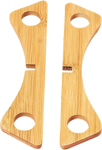 Vista 2 de ZhenSanHuan - Salvamanteles de madera reversible para ollas desmontable