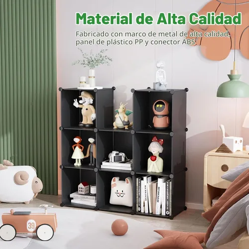 Vista 4 de C&Ahome - Organizador de clóset de almacenamiento para que lo montes tú mismo Negro