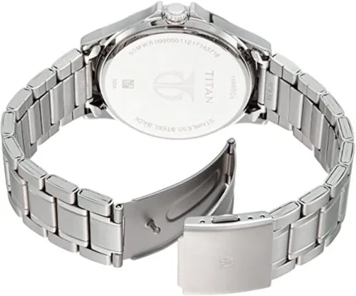 Vista 2 de Titan Workwear - Reloj cronógrafo para hombre, cuarzo, resistente al agua, correa de acero inoxidable