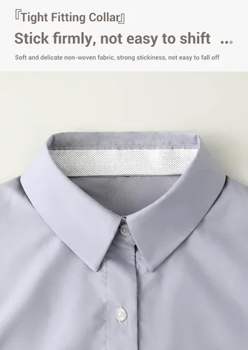 Vista 4 de Protector de cuello autoadhesivo, protector de cuello desechable para camisa, protector invisible contra manchas de sudor (3.1 x 1.0 in)