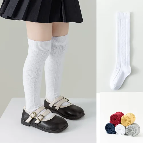 Vista 75 de EPEIUS Calcetines altos hasta la rodilla para bebés y niños pequeños (paquete de 3/5)