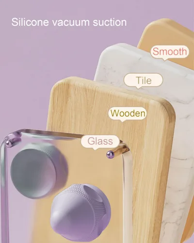 Vista 7 de VibeHeat Mini - Bola de masaje vibratoria calentada con base de succión, 2 modos de calor y 2 modos de vibración, masajeador de punto de activación