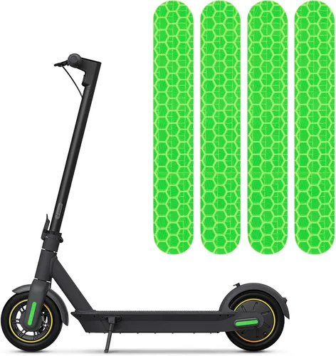 Vista 12 de TOMALL Adhesivos reflectantes de noche autoadhesivos, tira de advertencia impermeable compatible con Ninebot Max G30, accesorios de decoración