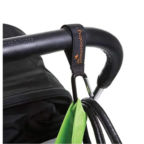 Vista 4 de Dreambaby Clip Buddy - Mosquetón de gancho para cochecito - Soporte para bolsa - Negro - Modelo L271