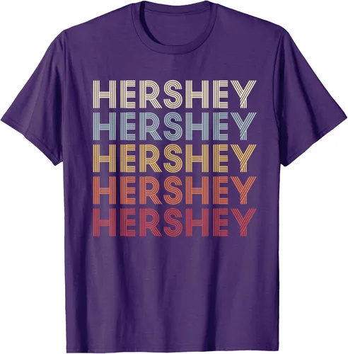 Vista 19 de Hershey Pennsylvania Hershey PA Retro Camiseta de texto vintage, Azul