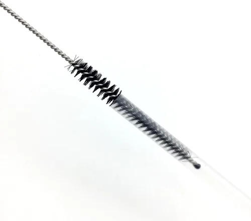 Vista 3 de Juego de 10 cepillos de limpieza para pajitas de acero inoxidable, cerdas de nailon duraderas, varios tamaños para popotes reutilizables, tazas