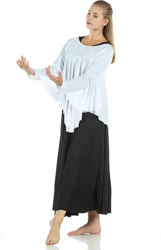 Vista 5 de Danzcue Camiseta de baile con ala de ángel para mujer