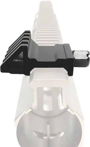 Vista 7 de 45 grados Offset Mount 4 ranuras Picatinny Weaver Rail Mounts para linterna láser mira óptica (MT45)