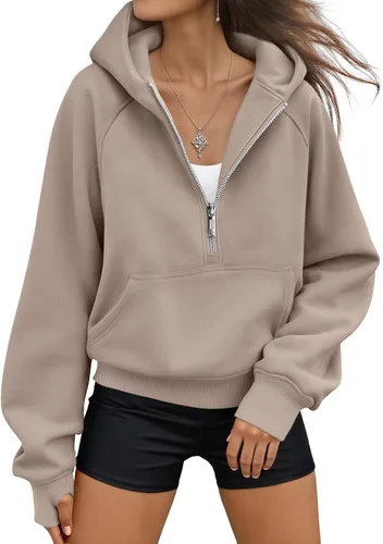 Vista 15 de AUTOMET Sudaderas con capucha de mujer, sudaderas de forro polar para otoño, conjuntos de moda, sudaderas para hacer ejercicio, chaquetas con Verde