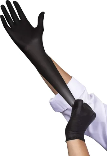 Vista 5 de FoodHandler 103-TS12-BLK FoodHandler thinsense nitrilo SM negro (paquete de 1000)