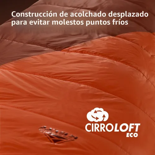 Vista 8 de Kelty Cosmic Synthetic Fill - Saco de dormir de 0 grados para mochilero, regular – correas de compresión, saco de cosas incluido