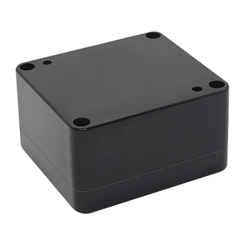Vista 5 de Caja eléctrica de plástico ABS IP65, caja de conexiones impermeable, caja de proyectos, carcasa universal para electrónica, color negro, 2.48 x 2.28
