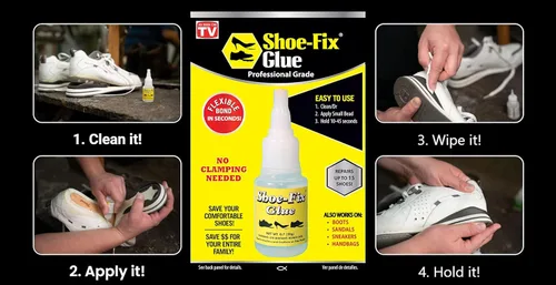 Vista 3 de Shoe-Fix pegamento para calzado: pegamento para reparación de calzado tipo profesional al instante