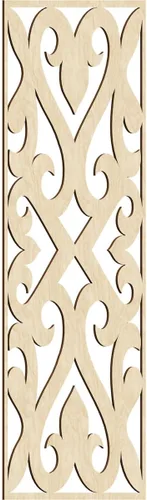 Vista 95 de Keene Paneles de pared decorativos de madera con calado, 9 3/8 pulgadas de ancho x 24 3/8 pulgadas de alto x 1/4 de alto, abedul Birch