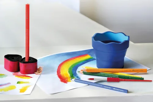 Vista 2 de Faber Castell 110994 - Crayones de neón Jumbo Grip