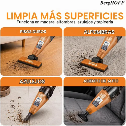 Vista 6 de Berghoff Merlin - Aspiradora con cable todo en uno, con herramientas, color naranja