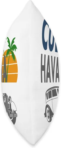 Vista 2 de Nach Havanna fahren Karibik T-Shirt Kuba Geschenk Havana T-Shirt Caribbean Cuba Holiday Vintage Car Idea de regalo, almohada, 16 x 16 pulgadas