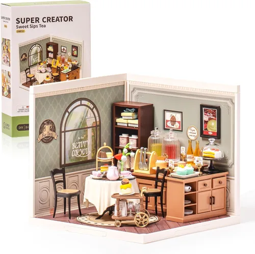 Vista 11 de Super Creator-Juego de Construcción de Bloques Mini Modelo para Adultos, Kit de Casa de Plástico en Miniatura Super Tienda-Juguetes de Bloques