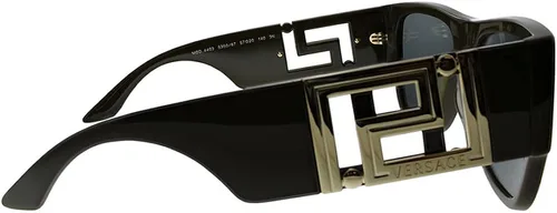 Vista 3 de Versace VE 4403 535087 - Lentes de sol rectangulares de plástico marrón lente gris