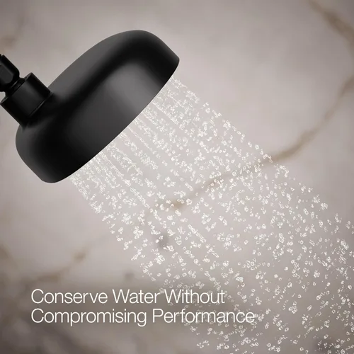 Vista 4 de Kohler 26290-G-BL Statement® Cabezal de ducha de tres funciones, 1.75 gpm, negro mate