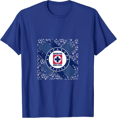 Vista 13 de Camiseta con logotipo de CAZ, Azul / Patchwork, S
