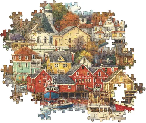 Vista 5 de Clementoni 1500 el. HQ Good Times Harbor [Puzzle]