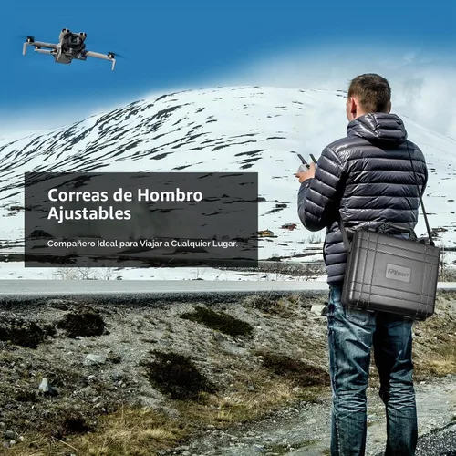 Vista 5 de FPVtosky Funda rígida de doble capa para DJI Mini 5 Pro [solo funda], funda de transporte impermeable para Mavic Mini 5 Pro/Fly More Combo/Plus