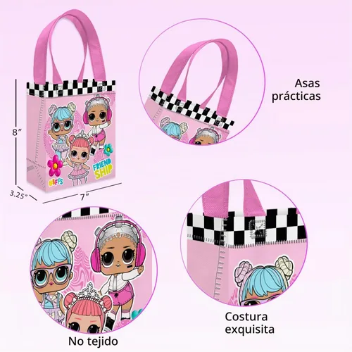 Vista 2 de L.O.L. Surprise! Paquete de 12 bolsas de recuerdo de fiesta para cumpleaños