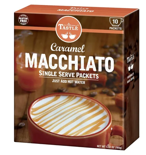 Vista 2 de Cafe Tastlé Café Macchiato de caramelo de una sola porción, 10