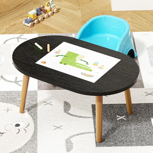 Vista 3 de Mesa de centro pequeña para espacio pequeño, mesa baja, mesa de pie para sentarse en el suelo, mesa de centro japonesa para sala de estar, mesas