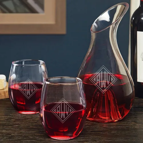 Vista 11 de Decantador de vino personalizado - Jarra de vino grabada por HomeWetBar