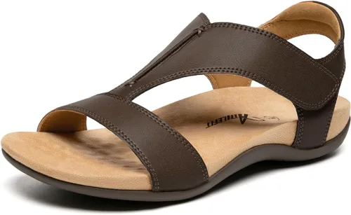 Vista 12 de Athlefit - Sandalias ortopédicas para mujer, sandalias de playa cómodas con soporte ortopédico para el arco del pie