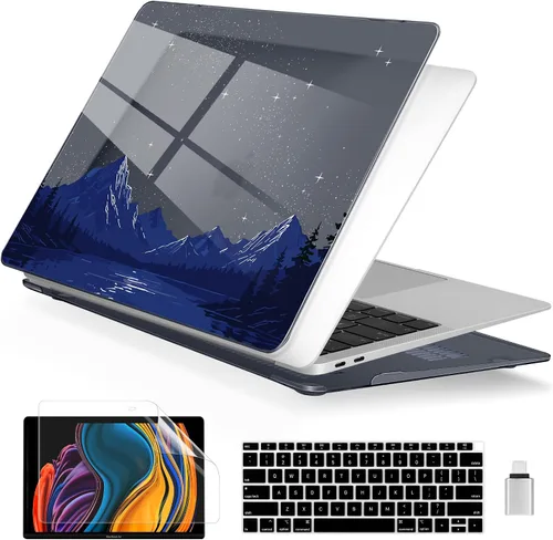 Vista 33 de Batianda Funda personalizable para MacBook Air M1 de 13 pulgadas modelo A2337 A2179 A1932 versión 2021 2020 2019, carcasa rígida pintada en 3D