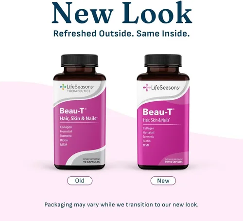 Vista 6 de LifeSeasons Beau-T - Suplemento para el cuidado del cabello, las uñas y la piel, promueve el crecimiento saludable del cabello y las uñas, apoya