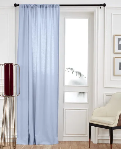 Vista 26 de Solino Home Cortina de lino europeo color beige, 52 x 96 pulgadas, filtro de luz, con bolsillo para barra, 96 pulgadas, 100% lino puro, tratamiento