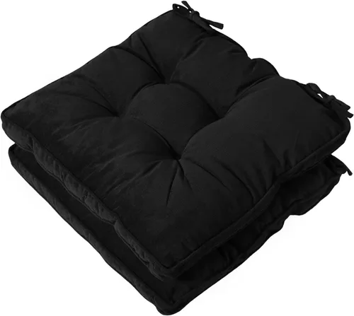 Vista 14 de Tiita Cojines para sillas de patio, cojines cuadrados de 18 x 18 pulgadas, para sillas de comedor y cocina al aire libre, juego de 2