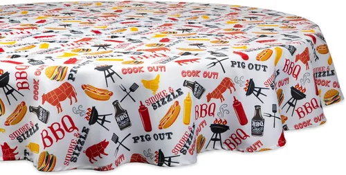 Vista 13 de DII Colección de mesa para exteriores, resistente a las manchas y al agua, 14x72, barbacoa